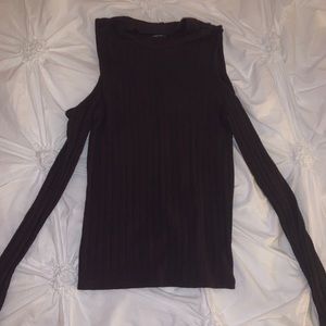 American Eagle Cut Out Shoulder Top